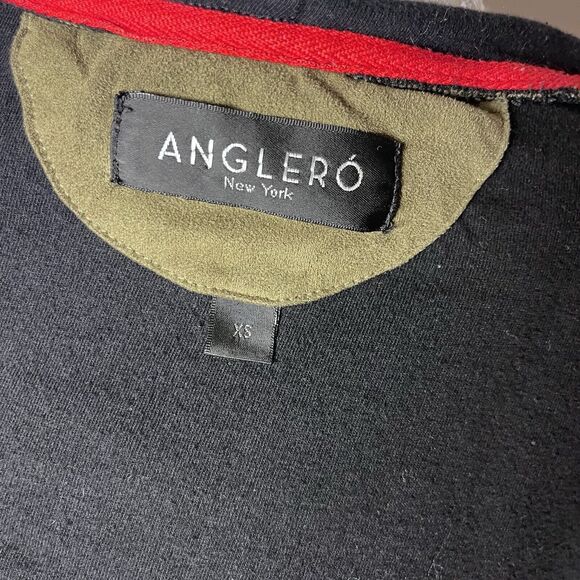 Anglero New York Green Suede Like Zip Hoodie XSmall XS Native American Indian - Picture 6 of 7